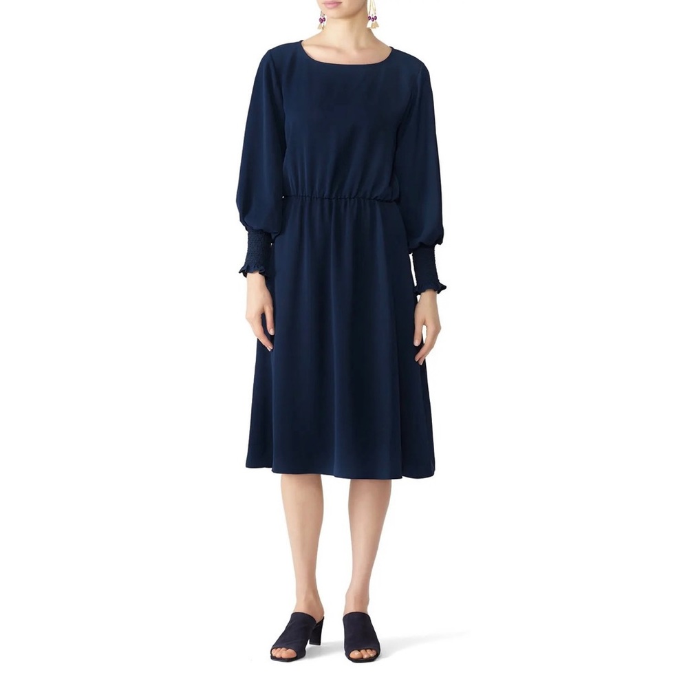 Jay Godfrey Navy Blue Dress